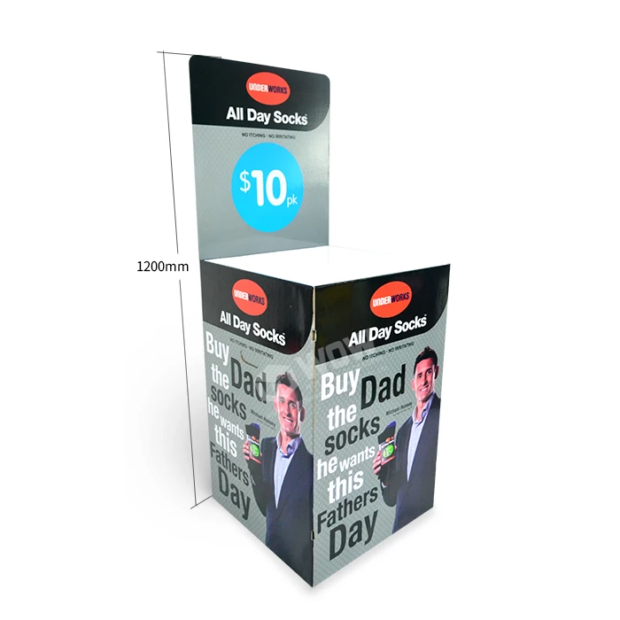 Supermarket Promotional Cardboard Dump Bins With Header